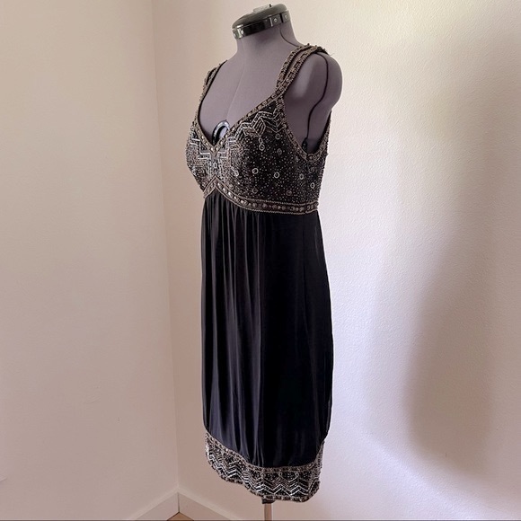 Sue Wong Nocturne Silk Beaded Cocktail Dress - Picture 3 of 15